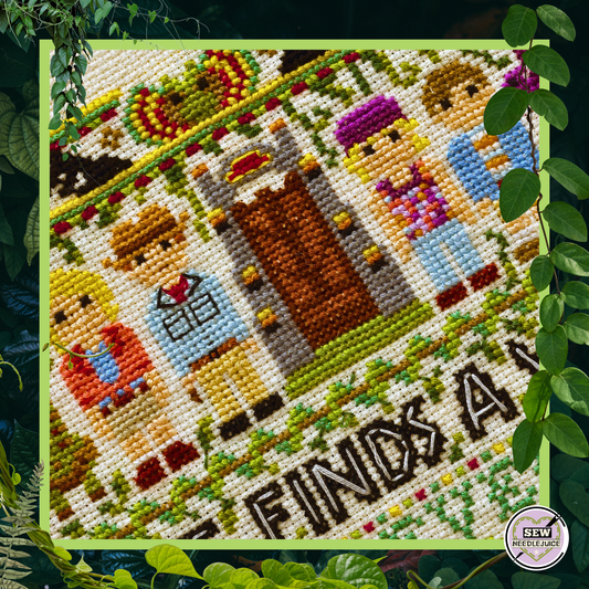 Jurassic Dinosaur Cross Stitch Pattern PDF Download