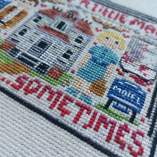 We All Go A Little Mad 1960 Cross Stitch Pattern PDF Download