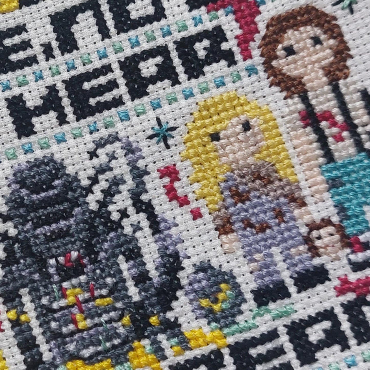 Space Creature Horror Cross Stitch Pattern PDF Download