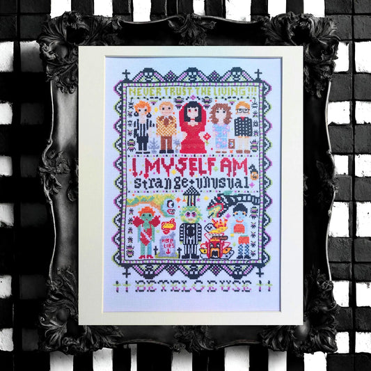 Strange and Unusual Cross Stitch Print