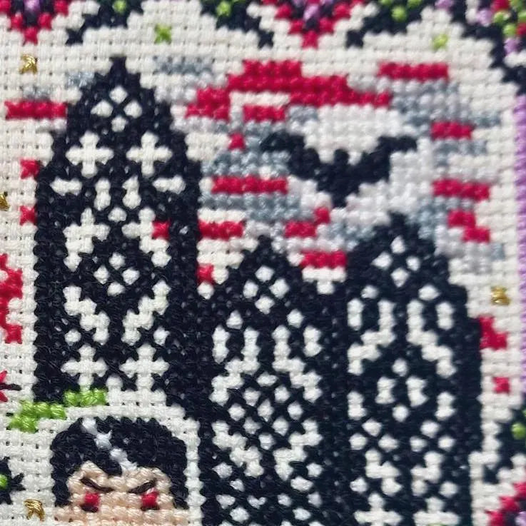 Dracula, Horror, Gothic, Vampire, Halloween Cross Stitch Pattern PDF Download