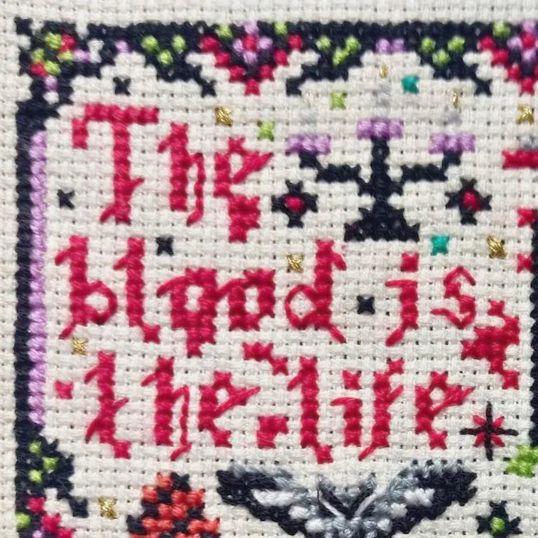 Dracula, Horror, Gothic, Vampire, Halloween Cross Stitch Pattern PDF Download