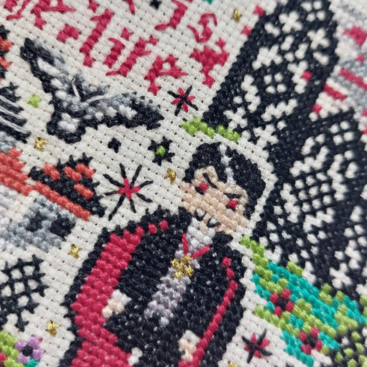 Dracula, Horror, Gothic, Vampire, Halloween Cross Stitch Pattern PDF Download