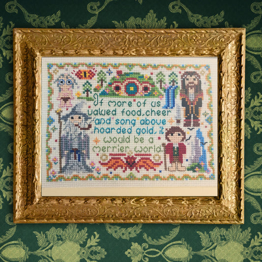 Wizard and Ring Cross Stitch Print