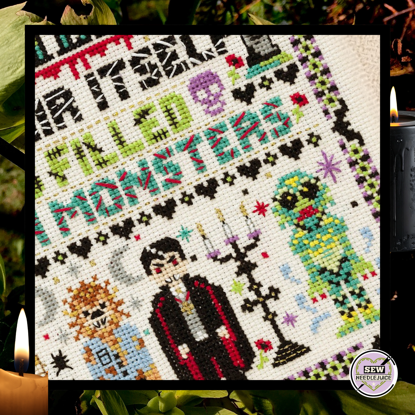Classic Monsters Horror Movie Cross Stitch Pattern PDF Download