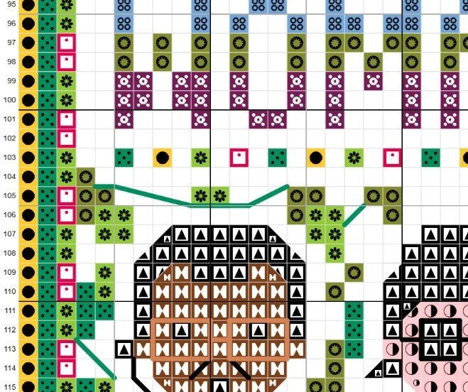 Jurassic Dinosaur Cross Stitch Pattern PDF Download