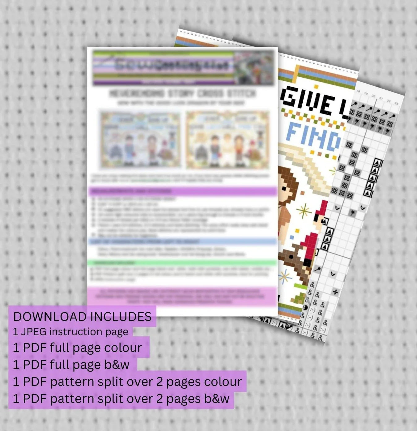 Luck Dragon Cross Stitch Pattern PDF Download