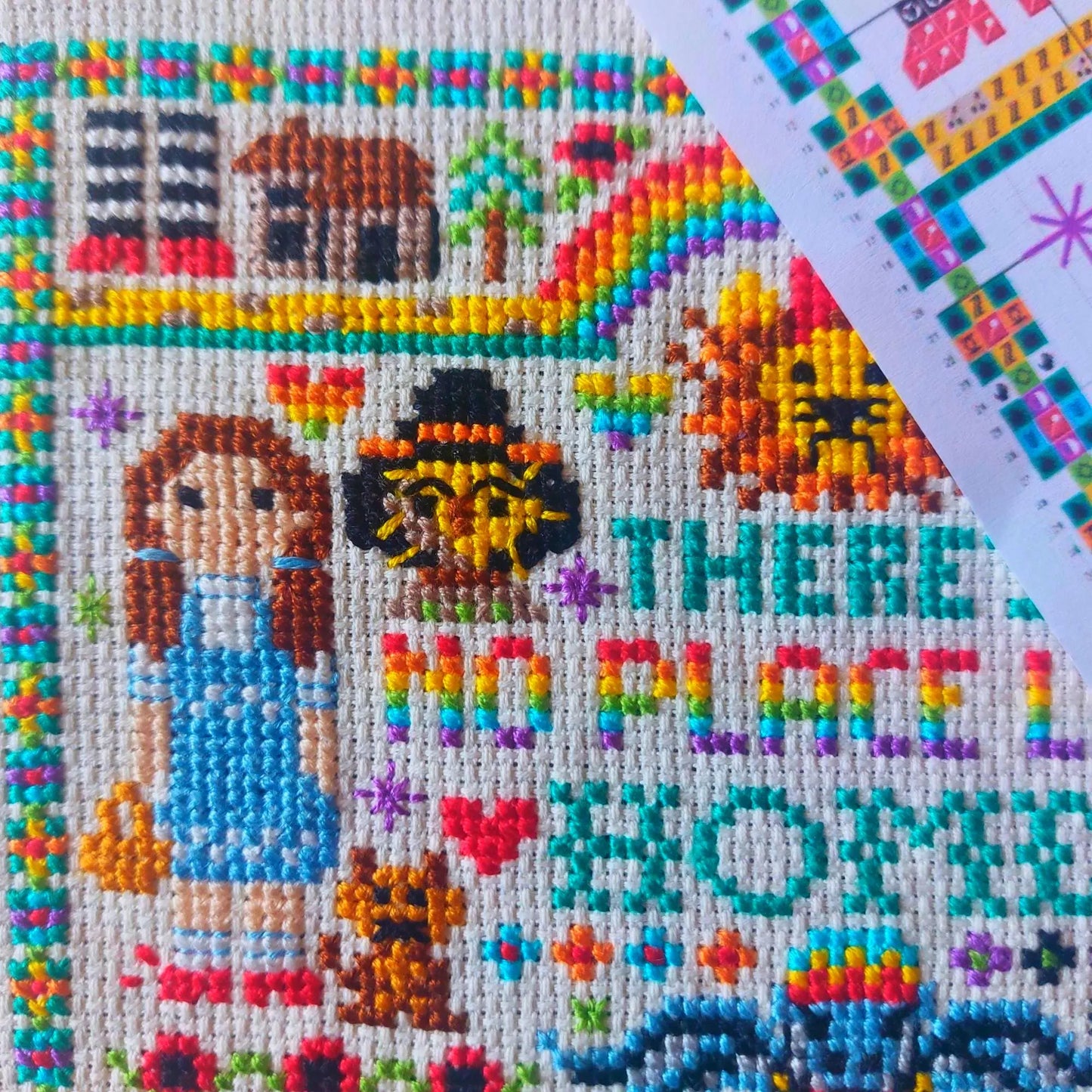 No Place Like Home, Wizard Cross Stitch Pattern, PDF Download
