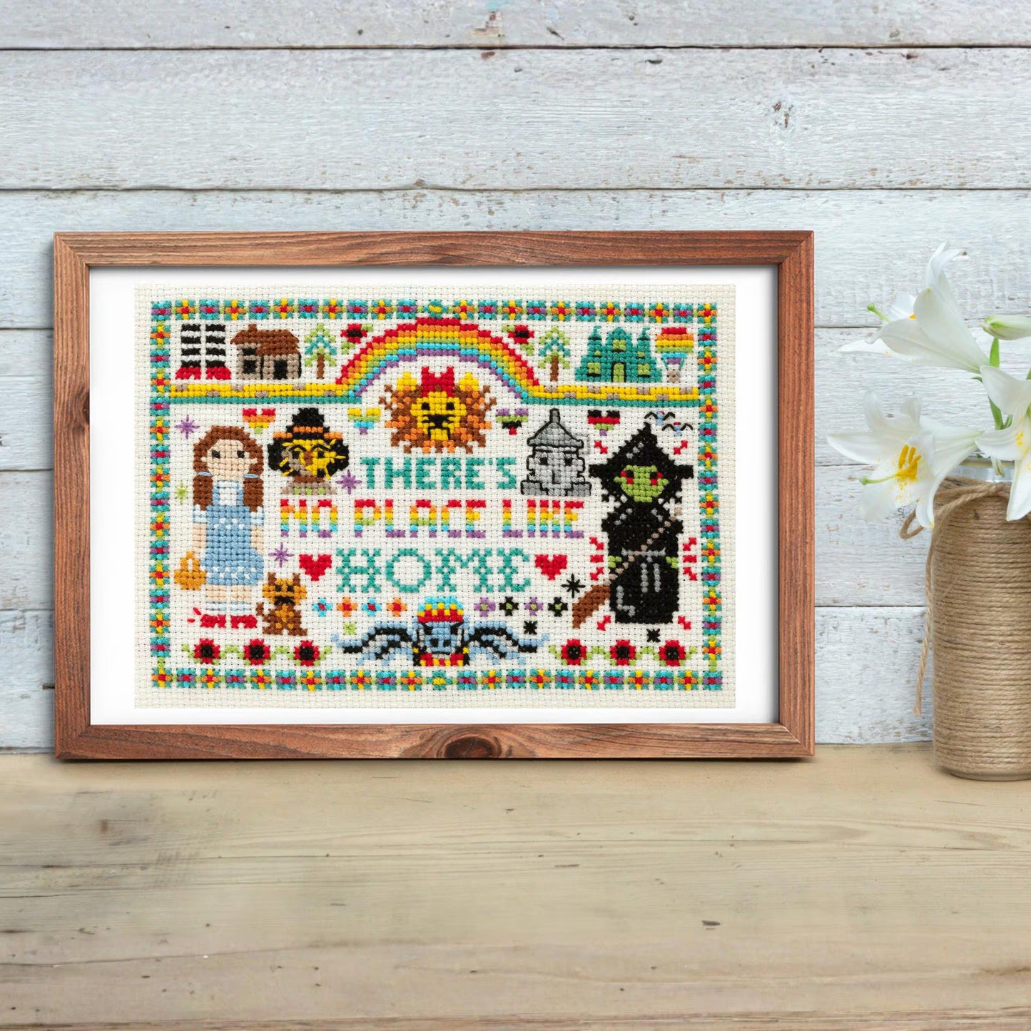 Wizard No Place Like Home Cross Stitch Print