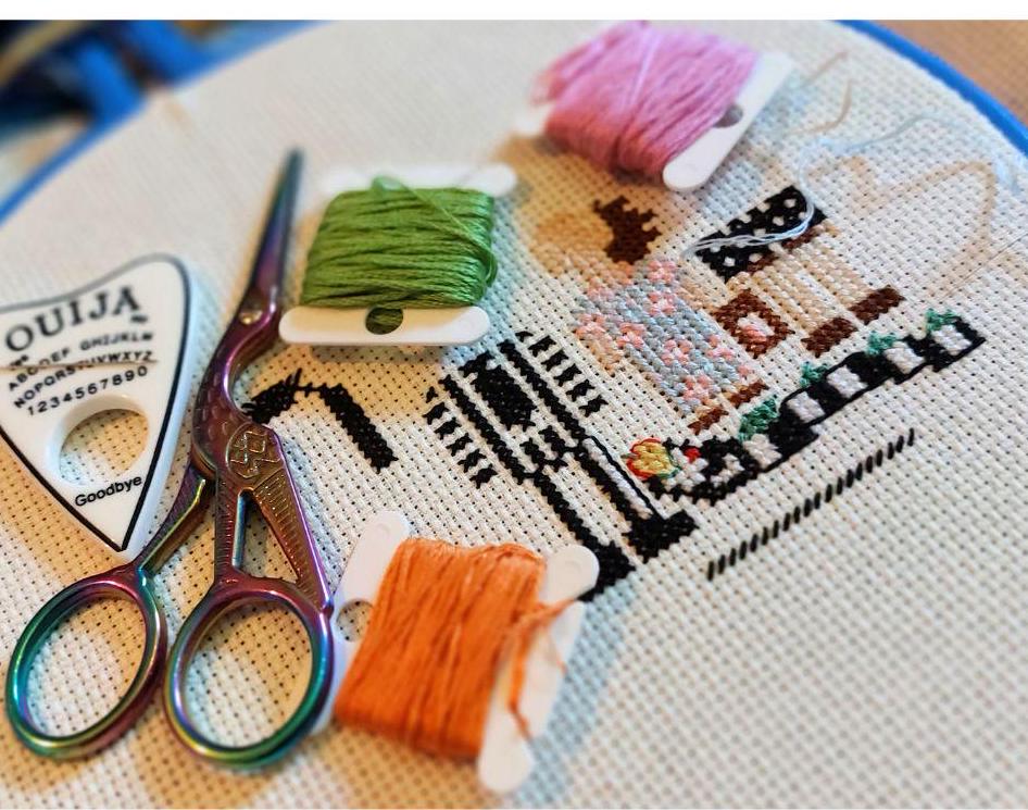 Never Trust the...Creepy, Ghost, Spooky Cross Stitch Pattern PDF Download
