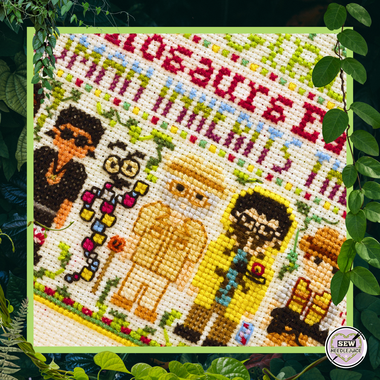 Jurassic Dinosaur Cross Stitch Pattern PDF Download
