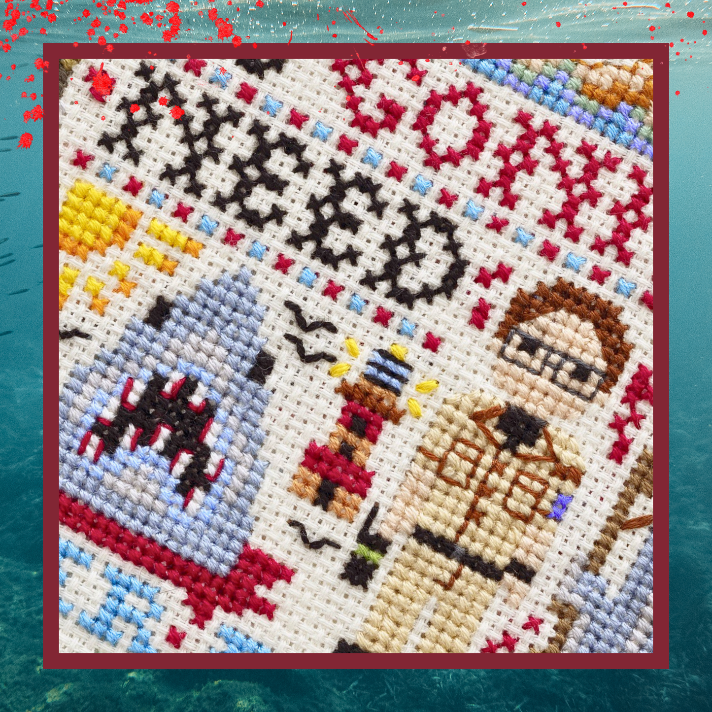 Bigger Boat Cross Stitch Pattern PDF Download