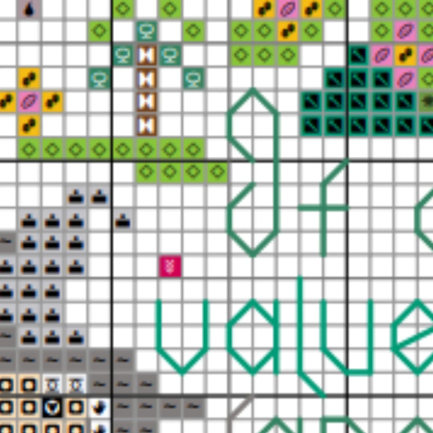 Wizard and Rings Cross Stitch Pattern PDF Download