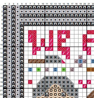We All Go A Little Mad 1960 Cross Stitch Pattern PDF Download